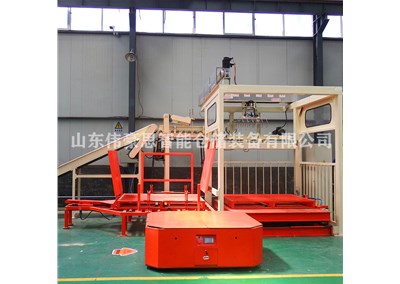 氧化鎂全自動碼垛設(shè)備 高位碼垛機(jī)工作現(xiàn)場