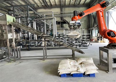 石膏粉全自動拆包機的工作原理是什么？