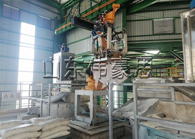 碳酸氫銨機(jī)械手破袋機(jī) 機(jī)器人全自動(dòng)拆包機(jī)