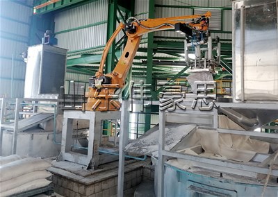 堿粉全自動破袋機 機器人全自動拆包機