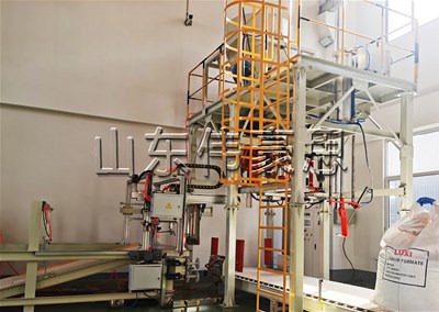 負(fù)極材料噸袋全自動包裝機工作過程
